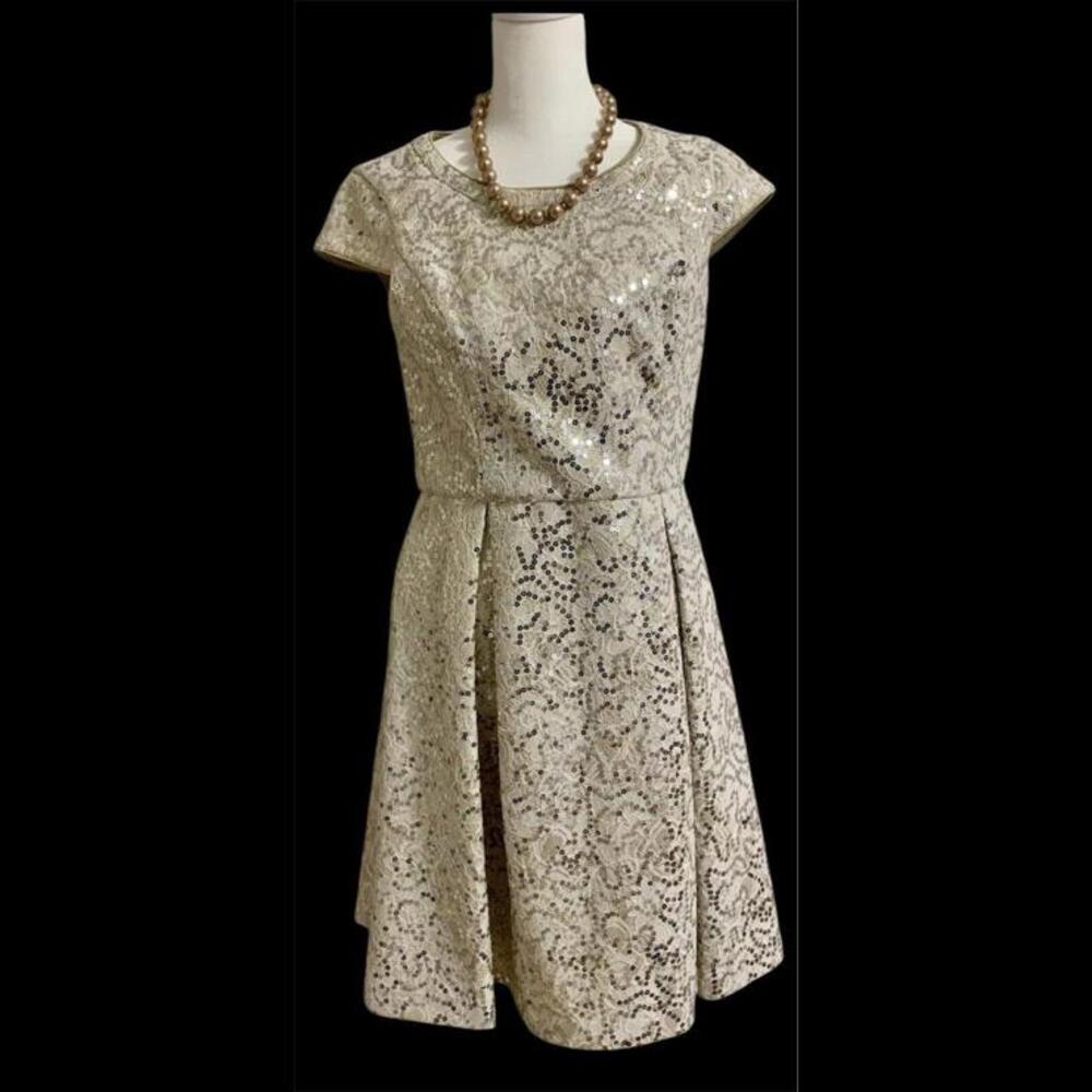 Calvin Klein Dress Size 4 Knee Length. Beautiful Sequins